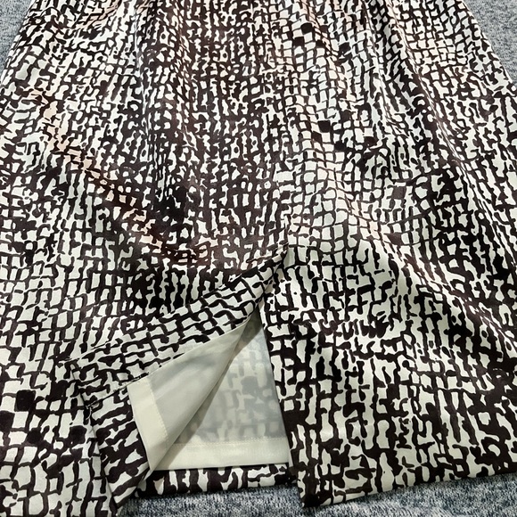 Ann Taylor Brown and Cream Midi Dress - Picture 9 of 12